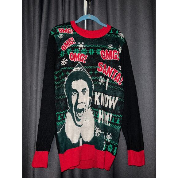 Ugly Christmas Sweater Xmas Size Medium Elf NWT - Picture 1 of 3